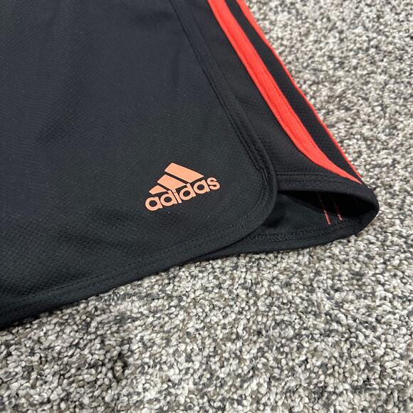 ADIDAS Women's Black Coral Stripe Shorts, XL - Pre-loved, Excellent Condition - Picture 6 of 7